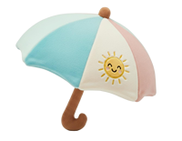 Jouet pour chien en peluche sur le thème de la plage d'été personnalisé-Planche de surf, lunettes de soleil, conceptions de parapluie pour le jeu interactif