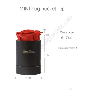 Vero naturale lunga vita duratura eterno immortale eterno conservato <span class=keywords><strong>rose</strong></span> testa fiore in scatola regalo per San Valentino regalo - Product Image 5