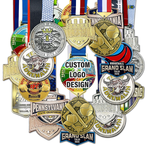 Fabricant de médailles Médailles d'honneur personnalisées bon marché en <span class=keywords><strong>métal</strong></span> 3D plaqué or moulé sous pression Médaille de course sportive avec ruban - Product Image 3