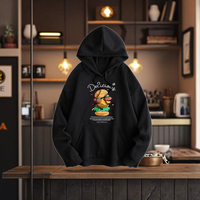 Sweat à capuche pour homme personnalisé, style urbain hivernal, confortable, tricoté épais, 100% polyester, écologique, respirant, coupe ample, avec poches