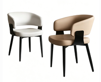 Chaise de salle à manger moderne en métal de luxe BST, chaise à dossier haut de gamme pour la maison et les restaurants, chaise de table à manger confortable et durable, chaise maîtresse