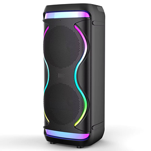 Hot Selling CS-8809 Portable for <b>Speaker</b> with RGB <b>LED</b> Lights 2000-3000mAh Battery for Party & Karaoke - Product Image 1