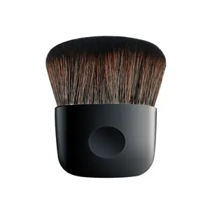 Плоская кисть кабуки, Кисть для макияжа, синтетические волосы, Экологичная пластиковая ручка, индивидуальные волосы и ручка, OEM/ODM