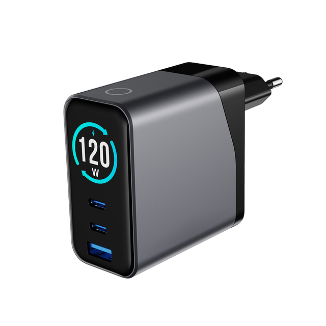 2026 New Model 120W High Power Gan PPS Fast Charger for Phone Laptop Tablet A-C C-C QC PD Quick Charger with EU/Korea/US Plug