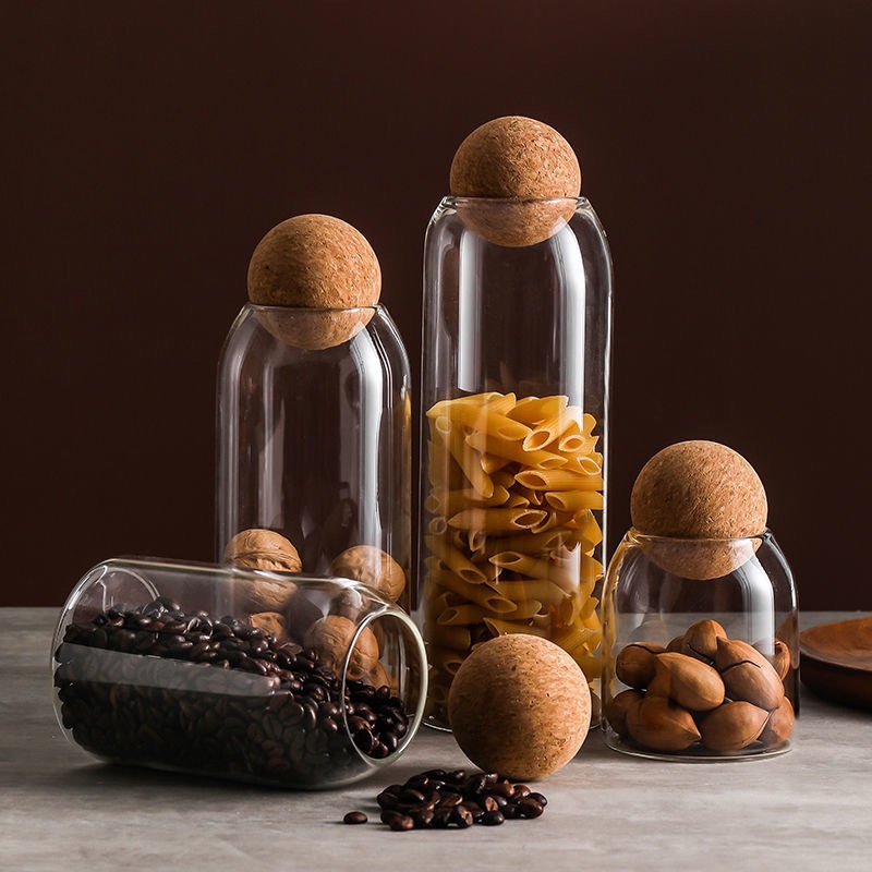Sealed cans cork glass bottle storage cans miscellaneous dry food Storage Container