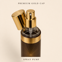 Flacon de parfum vide en verre 35 ml bleu roi avec capuchon doré, atomiseur fin type stylo, style arabe, personnalisable et rechargeable, vente en gros