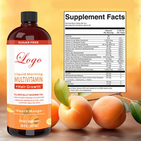 Wellbody OEM/ODM Teinture Liquide Multivitamines Gouttes Formule Croissance Capillaire Réduction Rides Supplément Personnalisé Marque Privée Adulte