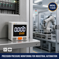 Interruptor de Presión Digital RS485, Comunicación Modbus RTU ASCII, Interruptor de Sensor de Presión Compacto para PLC, Automatización Industrial