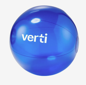 Ballon de plage gonflable translucide de 16 pouces imprimé sur mesure, cadeau promotionnel avec impression de logo personnalisé - Product Image 1