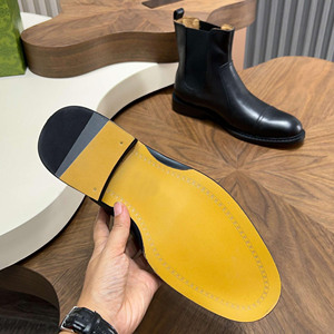 Stivaletti Chelsea Ortopedici Vintage da <span class=keywords><strong>Uomo</strong></span>, Comodi, Neri, Invernali, con Punta Affusolata, in Pelle Scamosciata PU, Suola Piatta, Leggeri - Product Image 6