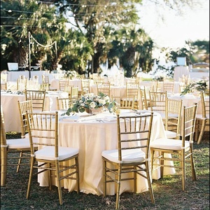 LEDA Hot Sales Wedding Party Decoration <b>Chair</b> Detachable Restaurant Furniture Modern Gold Acrylic Chiavari <b>Chairs</b> - Product Image 1