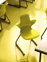 Chaise d'étude pour étudiants de classe moderne conforme à la norme ANSI/BIFMA, durable, ergonomique, écologique, en acier