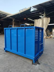 Bac de recyclage industriel pour déchets et rebuts avec benne basculante pour chariot élévateur, bac de stockage robuste et rayonnages et <span class=keywords><strong>étagères</strong></span> de stockage de conteneurs - Product Image 2