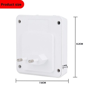 Modern <b>LED</b> Plug-in Smart Human Body Induction <b>Sensor</b> Night <b>Light</b> Warm White <b>Light</b> Dimmable PC Material for Bedroom Bedside Use - Product Image 4