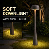 Lampe LED commerciale d'extérieur OEM ODM en forme de champignon, lampadaire moderne pour jardin, hôtel, villa, pelouse, allée, patio, éclairage paysager
