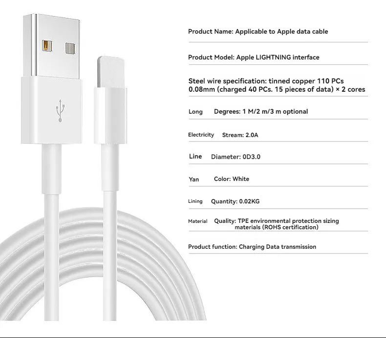 PD20W fast charge data cable for iPhone data cable 1/2 meter mobile phone type-c 5A 6A power cable