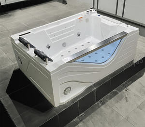 <span class=keywords><strong>Prix</strong></span> spécial Baignoire à remous 2 personnes Jakuzi Baignoire d'hydromassage Cascade Led Lumières Jaccuzis Intérieur - Product Image 6