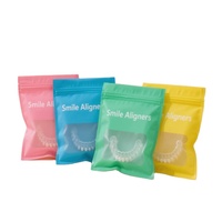 Petite quantité minimale de commande 200 pièces personnalisé un côté clair dents aligneur pochette de qualité médicale petit Mylar aligneur dentaire orthodontique aligneur