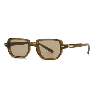 MS CP6037 Square Men PC Marcos Gafas de sol Película <span class=keywords><strong>Star</strong></span> Shades Gafas de fiesta Retro Rectángulo Todas las formas de la cara Logo Gafas de sol personalizadas - Product Image 5