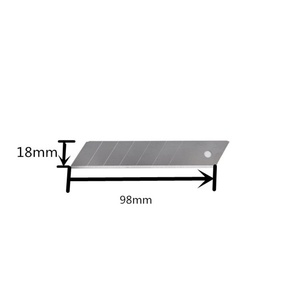 Cuchilla de Repuesto de 18 mm x 0.5 mm x 100 mm, Cuchilla para Cuchillo Multiusos SK5 de 18 mm - Product Image 3