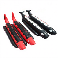 Bateau gonflable remorquable Island Hopper Red Shark Ride, banane aquatique, tube de glisse aquatique, poisson volant, flotteur aquatique