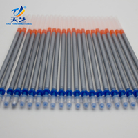Stylos marqueurs effaçables à l'eau argentés pour le marquage sur cuir et tissu, broderie, recharge argentée