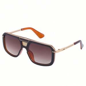 Gafas de Sol Cuadradas Retro de Doble Puente 2022, Montura Grande de Metal para Hombre y Mujer - Product Image 4