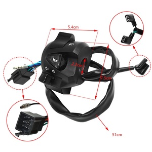 Conjunto de manillar con interruptor de arranque, bocina, luz direccional y luz de marcha lenta para motocicleta CB500 - Product Image 4