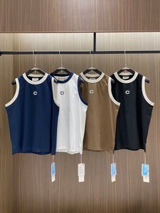 Mùa Hè Thời Trang Thiết Kế Màu Sắc Tương Phản Phòng Tập Thể Dục Tank Top Thời Trang Đường Phố Quan Hệ Nhân Quả Thể Thao Vest Unisex Không Tay Thêu Tùy Chỉnh Người Đàn Ông SINGlet - Product Image 5