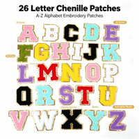 Lot de 26 lettres thermocollantes pour vêtements, chapeaux, sacs, chaussettes, pour cadeaux DIY, activités commerciales, décoration, uniformes, personnalisation