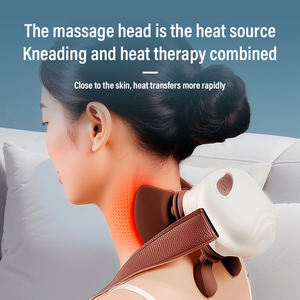 3D yoğurma Shiatsu boyun ve omuz masajı isı kablosuz uzaktan kumanda kızılötesi kas sertliği yorgunluk için fizyoterapi - Product Image 5