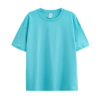 T-shirt à col rond en coton 230g, manches courtes, épaules tombantes, personnalisable avec logo, pour commandes en gros de marques (support usine)