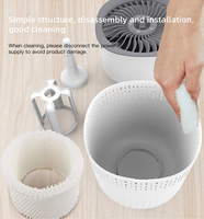 Humidificateur évaporatif 3L sans poussière blanche, certifié ETL, remplissage par le haut, hydratant d'air hygiénique pour chambre à coucher, vente en gros OEM