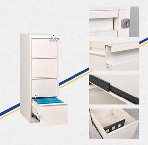 Thép Tủ Hồ Sơ Thép Locker Thép Đồ Nội Thất Văn Phòng Tốt Nhất Bán <span class=keywords><strong>4</strong></span> Ngăn Kéo Tài Liệu Tủ Với Ngăn Kéo Quần Áo Bằng Kim Loại Cab - Product Image 6