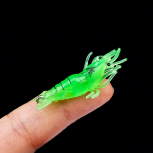 Leurre artificiel souple en acier inoxydable luminescent bionique avec hameçons pour la pêche au bar en mer et en eau douce - Poisson noir Luya - Product Image 1