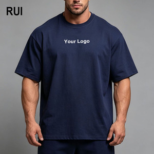 RUIQUWIN OEM Custom Plus Size Men's Clothing Breathable O-Neck Short Sleeve <b>T</b>-<b>Shirt</b> Oversized <b>6XL</b> Moisture Wicking Sporty Wear - Product Image 1