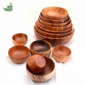 Plato Redondo de Madera Estilo Clásico Japonés, Ecológico, para Servir Comida, Presentación de <span class=keywords><strong>Sushi</strong></span>, Restaurante, Camping, Hogar - Product Image 1