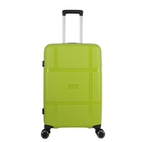 Ensemble de 3 valises pour voyage d'affaires de longue durée Valise de voyage personnalisée Bagages à roulettes en PP rose