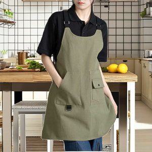 Delantal de Algodón Puro con Logotipo Personalizable, Ropa de Trabajo sin Mangas para Supermercados, para Hombres y Mujeres - Product Image 2