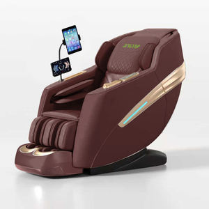 Luxus eiförmige 3D SL Track Ganzkörper Schwerelosigkeit ABS PU Leder Massage stuhl mit musikalischer Funktion Body Scan - Product Image 1