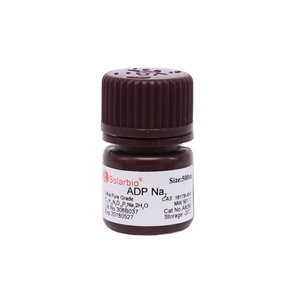 Solarbio Adénosine-5'-<span class=keywords><strong>diphosphate</strong></span> <span class=keywords><strong>disodique</strong></span> de qualité ultra pure, modèle A8290, CAS 16178-48-6, usage en laboratoire - Product Image 1