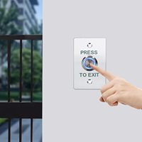 Bouton de sortie sans contact infrarouge, interrupteur de déverrouillage sans contact, capteur IR avec lumière LED, système de contrôle d'accès intelligent pour porte