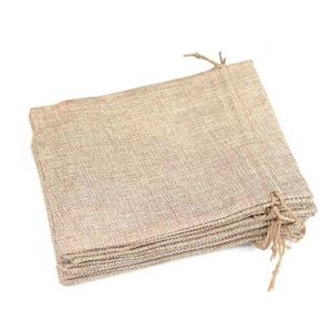 Sac en lin avec cordon de serrage - Emballage universel pour Noël, Pâques, Halloween et plus - Plusieurs tailles disponibles - Product Image 6