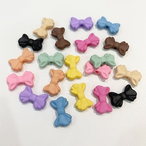 Peinture acrylique givré caoutchouc petit arc perles pour bijoux bricolage téléphone portable chaîne pendentif matériaux perles faites à la main - Product Image 2