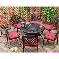 Ensemble de meubles d'extérieur, décoration de jardin, Patio et meubles d'extérieur en fonte anodisé, en aluminium moulé, livraison gratuite