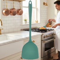 Ensemble d'ustensiles de cuisine en silicone sans BPA, résistant à la chaleur, avec louche à soupe, spatule, cuillère pour la maison, le restaurant et le camping