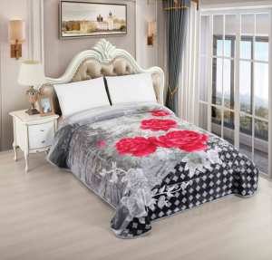 ผ้าห่มสีขาวพิมพ์ลายแบบกำหนดเองในปากีสถาน - Product Image 3