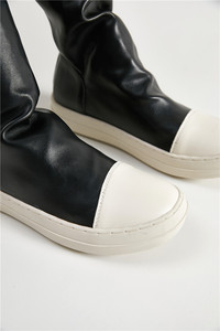 Bottes cuissardes pour femmes, plateforme, automne-hiver, bottes de sécurité avec cuir PU extensible, bottes cuissardes <span class=keywords><strong>en</strong></span> <span class=keywords><strong>latex</strong></span> pour femmes - Product Image 3