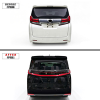 Kit carrosserie complet pour Toyota Alphard Vellfire Série 30 2015-2021 Style LM500h Pare-chocs avant et arrière Jupes latérales Calandre Phares