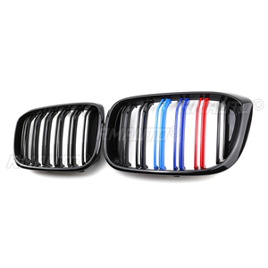 Rejilla Delantera para BMW X3 X4 G01 G02 2018 2019 2020 2021, Estilo Deportivo M Performance, Doble Línea, Accesorio para Auto - Product Image 3